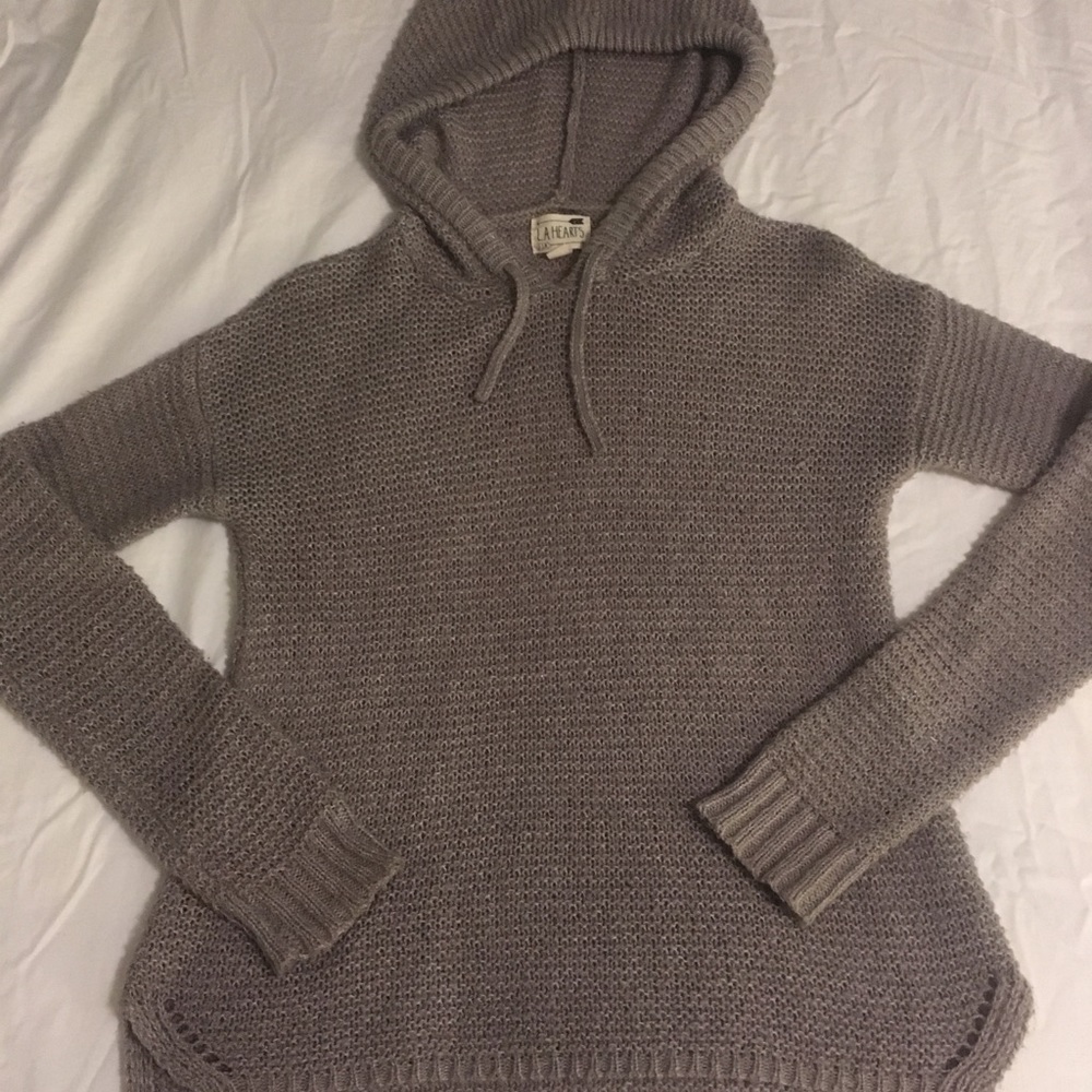 Knitted hoodie